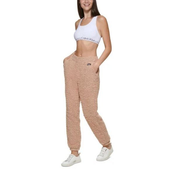 Calvin Klein Womens Shaggy Knit Pull-On Joggers - Picture 5 of 5